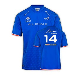 Kappa Camiseta Kombat Fernando Alonso BWT Alpine F1 Team Oficial Fórmula 1, Azul, 3XL