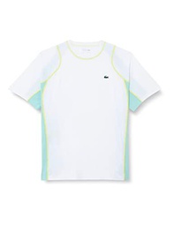 Lacoste Th5198 Camiseta y Cuello Turtle, White/Pastille Mint-Lima