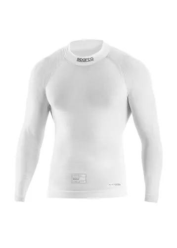 sparco Camiseta de Manga Larga Marca Modelo Camiseta Manga Larga RW11 Seamless Talla S Blanca