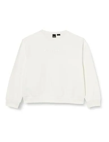 Pinko Spam-Sudadera de algodón con Logotipo Camiseta de Manga Larga sin Cuello