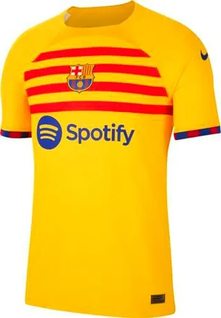 Nike FCB Mnk Dfadv Match JSY SS 4th Top, Amarillo, XX-Large Hombres