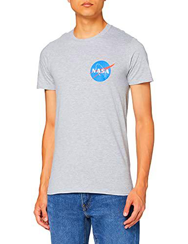 Nasa Core Logo Camiseta, Gris (Sports Grey SPO), Medium para Hombre