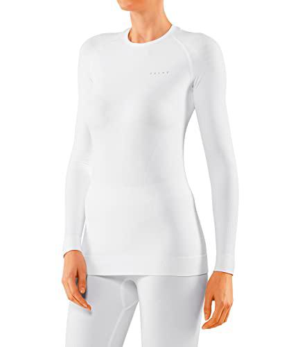Falke Maximum Warm Tight W L/S SH Baselayer Shirt, Blanco (White 2860)