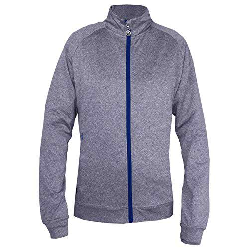 Island Green Golf Ladies Contrast Full Zip Flexible Thermal Breathable Ultra Light Top Camiseta