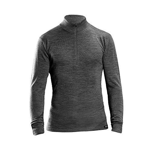 GripGrab Merino-Wool Bamboo Half Zip Long Sleeve Thermal Base Layer-High-Performance Viscose Winter Bicycle Under-Shirt Camisetas Interiores Ciclismo