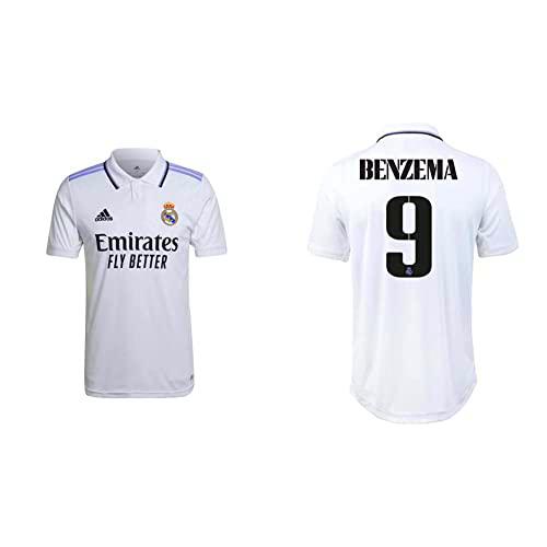 Real Madrid Adidas Benzema 9, Home T-Shirt Man 2022/23, XL