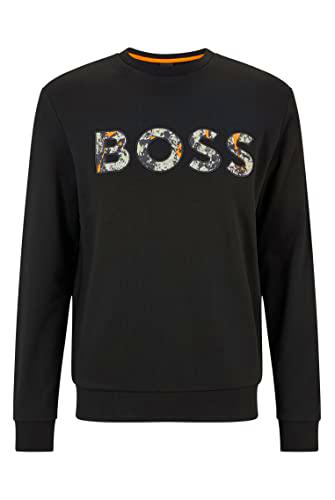 BOSS Weboss Camiseta, Negro, L para Hombre