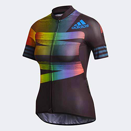 adidas Adistar.Pride.W Camiseta, Mujer, Negro/azuglo, XS