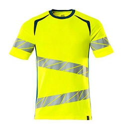 Mascot 19082-771-1744 Accelerate Safe Premium - Camiseta de manga corta con cuello redondo (alta visibilidad