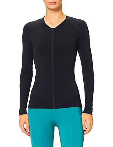 Falke Cárdigan para Mujer, Mezcla de algodón, Color Negro 3000