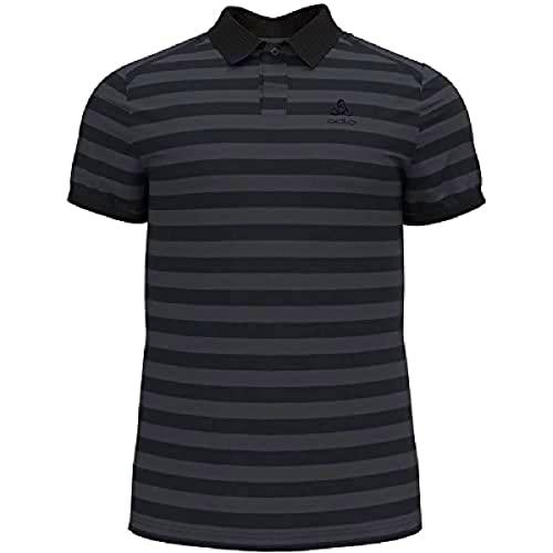 Odlo Men's Concord Polo t-Shirt, Black - New odlo Graphite Grey, XL