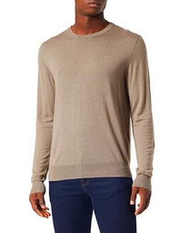 Hackett London Gmd-Ovillo de Lana Merino Sudadera, Color Pardo