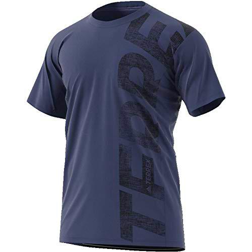 adidas Trail Cross Camiseta, Hombre, Azul (indnob), 192