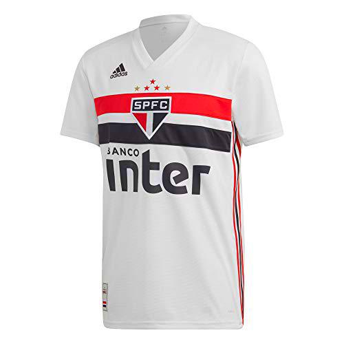 adidas Spfc H JSY Camiseta, Hombre, Blanco/Negro/Rojo, 2XL