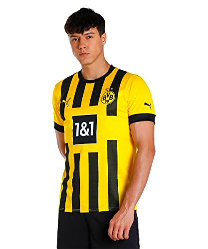 BVB Season 2022/23 Official Home T-Shirt, Men's, Cyber Yellow, L