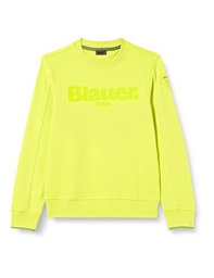 Blauer Sudadera de Cuello Redondo de Camiseta de chándal 721 Verde CERTOSA