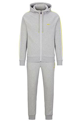 BOSS Tracksuit Set Sudadera, Color Gris Claro y Pastel