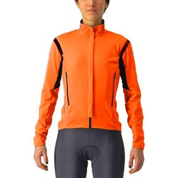 CASTELLI 4522543-857 PERFETTO RoS 2 W JKT Jacket Mujer RED ORANGE/BLACK Tamaño L