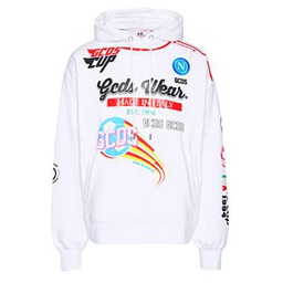 GCDS SSC Napoli X Sudadera con Capucha SSC Napoli Nascar Hoodie Unisex Adulto