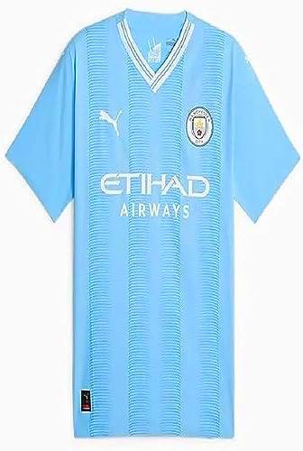 MCFC 770437-01 Home Authentic Jersey T-Shirt Unisex Team Light Blue-White Tamaño XS