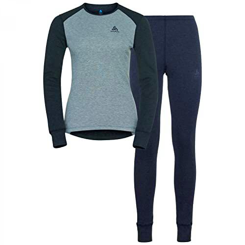 Odlo Merino 130 Camiseta de Manga Larga Funcional, Gris