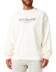 KARL LAGERFELD Hombre Sudadera Hotel Karl Blanco (Blanco roto) M