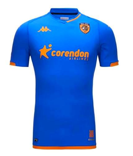 Kappa Kombat Pro 2024 Third Hull City Camiseta, Blanco/Azul/Rojo, XL