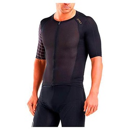 2XU Mt5518a Camiseta de compresión, Hombre, Negro Y Dorado, S