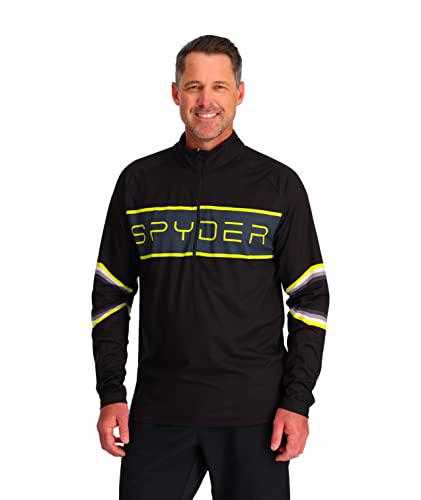 Spyder Premier T-Neck Camiseta, Negro, XX-Large para Hombre