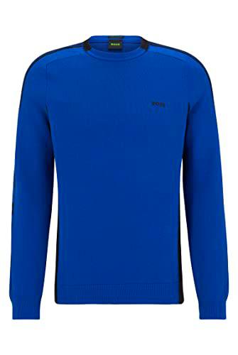 BOSS Rinos Sudadera de Punto, Azul Brillante, XXXL para Hombre