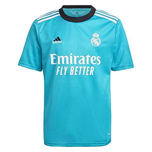 adidas Real 3 JSY Y T-Shirt, hi-Res Aqua, 152 (11/12 años) Boy's
