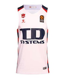 Baskonia 2ª Equipación De Juego 20/21 Camiseta, Unisex Adulto, Blanco, XS