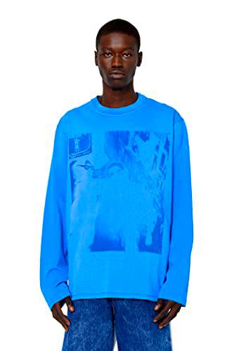 Diesel T-Crane-LS-g5 Camiseta, 0, L para Hombre