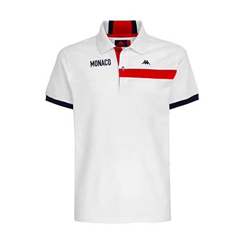Kappa AUBERT Camiseta Hombre Blanco/Rojo/Azul