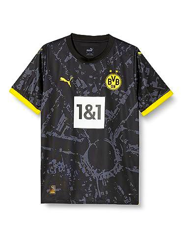 BVB 770612-02 Away Jersey Replica T-Shirt Unisex Black Tamaño XS