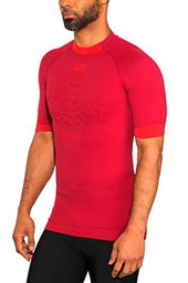 X-Bionic Camiseta M/C The Trick G2 Run Hombre NAMIB Red/Sunset Orange Talla S Manga Corta
