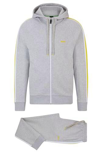 BOSS Tracksuit Set Sudadera, Color Gris Claro y Pastel