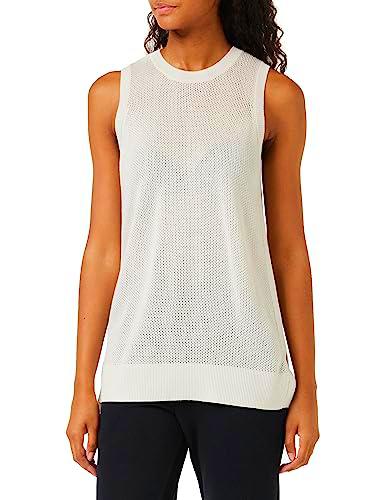 FALKE T-shirt-64190 Camiseta, Blanco Hueso, Medium para Mujer