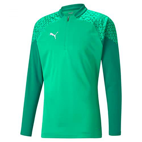 PUMA Camiseta de Entrenamiento Teamcup con Cremallera 1/4 Top Ajustado