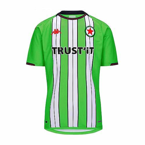 Kappa Camiseta Kombat Home Red Star 6 años Verde/Blanco/Negro
