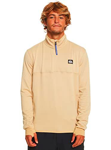 Quiksilver Steep Point, Camiseta interior de media cremallera para Hombre Beige
