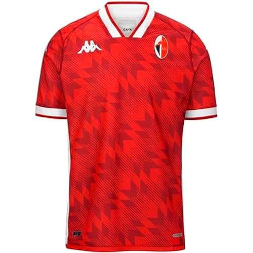 Kappa Kombat Away Bari 23-24 Camiseta, Hombre, Rojo/Blanco