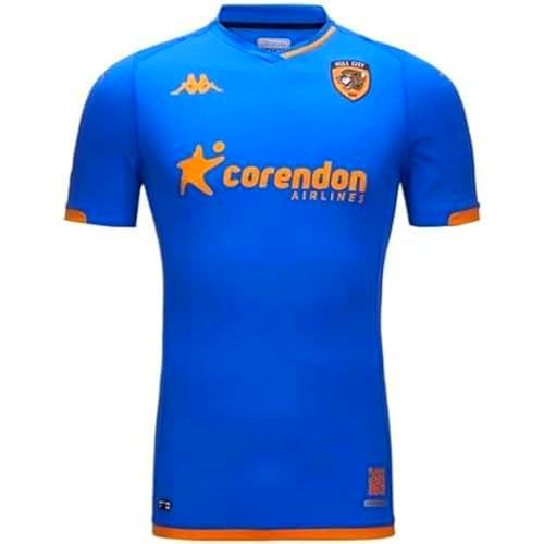 Kappa Kombat Pro 2024 Third Hull City Camiseta, Blanco/Azul/Rojo, S