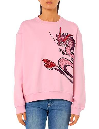 Pinko Sudadera De Estampado De Dragón con Bordado Y Aplicaciones Camisa Henley