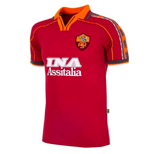 AS Roma Roma Camiseta histórica de fútbol, Rosso, XXL para Hombre