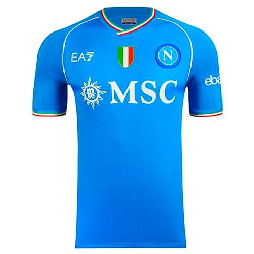 SSC NAPOLI Temporada 23/24 Camiseta de Carrera, Azul Nápoles