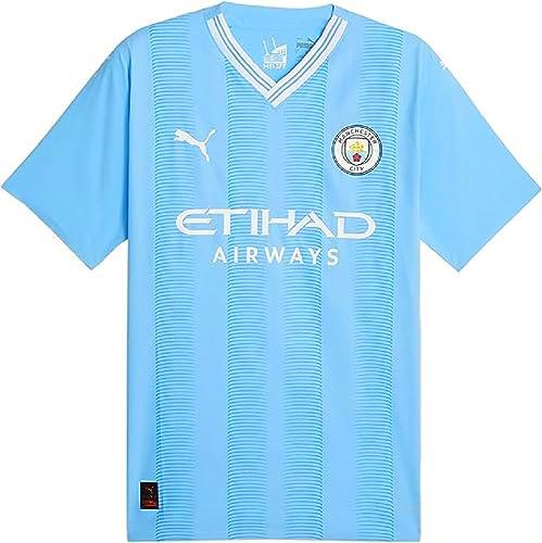 MCFC 770437-01 Home Authentic Jersey T-Shirt Unisex Team Light Blue-White Tamaño 3XL
