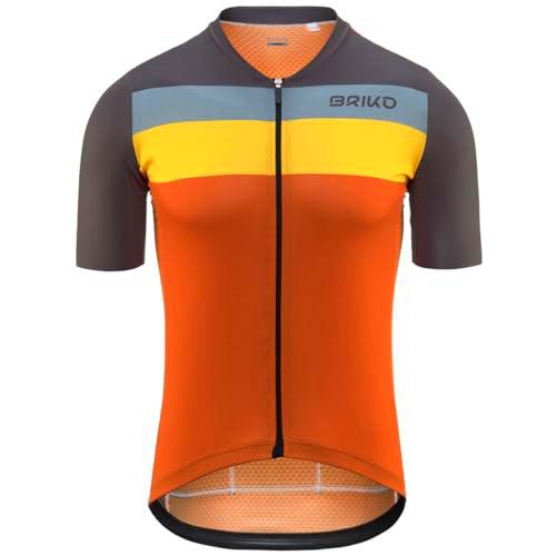 Briko Jerseyko Over Camiseta, Naranja Gris, XXL Hombre