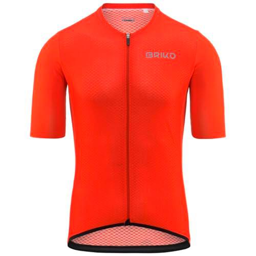 Briko Endurance Jersey Camiseta, Naranja, M Hombre