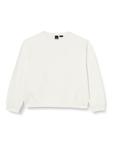 Pinko Spam-Sudadera de algodón con Logotipo Camiseta de Manga Larga sin Cuello